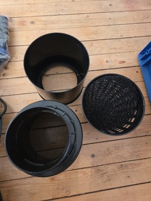Aquaforte Schwimmender Skimmer mit Korb, Ø200 x 110mm, schwarz