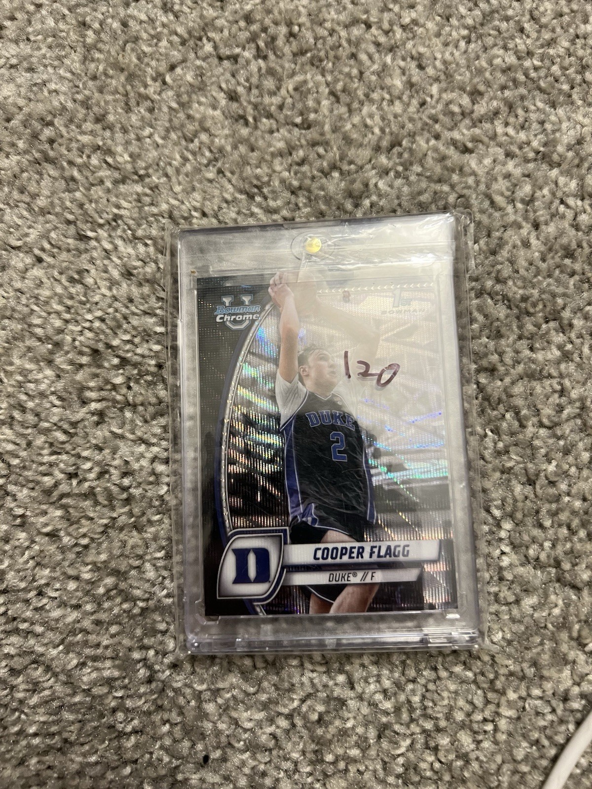 2024-25 Bowman University Chrome - Cooper Flagg #16 Black Wave Refractor (RC)