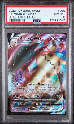 Mimikyu VMAX 069/172 Swsh09: Brilliant Stars Holo for sale online