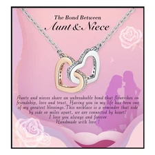 Aunt Niece Necklace - Perfect Gift for Birthday Christmas Graduation