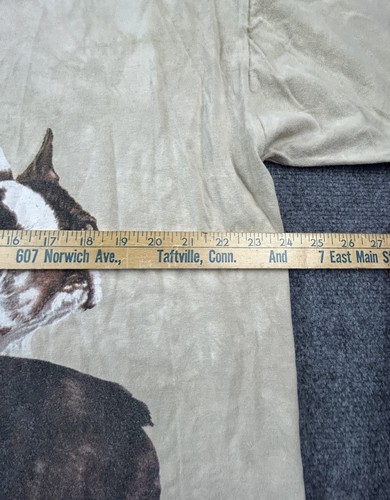 2002 The Mountain Boston Terrier Größe XL Batik hergestellt in den USA T-Shirt (n) - Bild 3 von 7