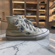 Converse Chuck Taylor All Star High Top Butterfly Cream Youth Size 2