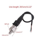 Compact Lightweight Pressure Sensor Transmitter Transducer NPT1/8" for Water Oil