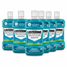 LISTERINE-Advanced Defence Sensit Fresh Mint Mouthwash 500ml-PACK OF 6