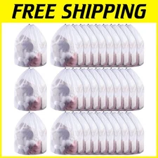 Versatile 30 Large Mesh Laundry Bags with Drawstring for Efficient Washing