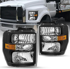 Headlight Assembly Replacement Fit for 2008-2014 Ford E150 E250 2008-2021 E350
