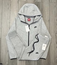 Nike Tech Fleece Full-Zip Hoodie Joggers Set Grey Sizes S-L FREE SHIPPING
