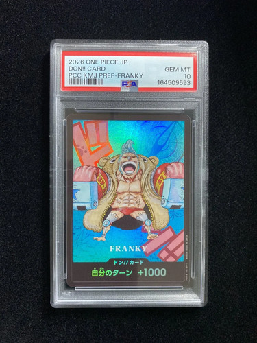 2026 One Piece Card Game Japanese Don!! Card PCC KMJ Pref-Franky PSA 10 YU95