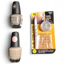 LA Colors Nail Polish Bundle 2 Neutral Shade...