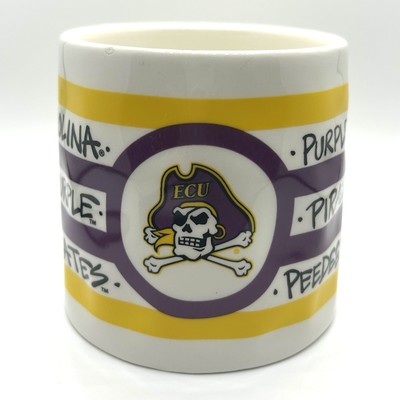 EAST CAROLINA UNIVERSITY (ECU) Purple & Gold Pirate Nation Peedee Ceramic Mug