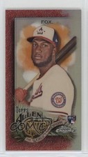 2022 Topps Allen & Ginter Chrome Mini Red Refractor 1/5 Lucius Fox #300 bp9