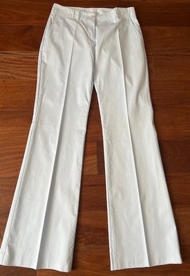 United Colors Of Benetton Women Cotton Blue Dress Pants Size 40 SM OR 4 NEW