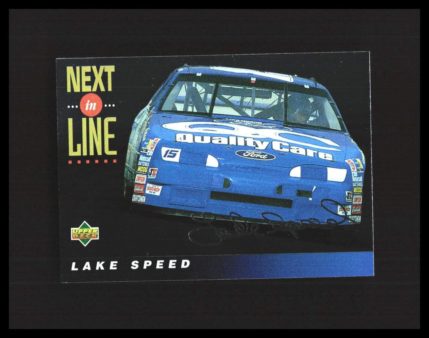 1995 Lake Speed Upper Deck Next in Line #117 Silver Signatures/Electric Silver