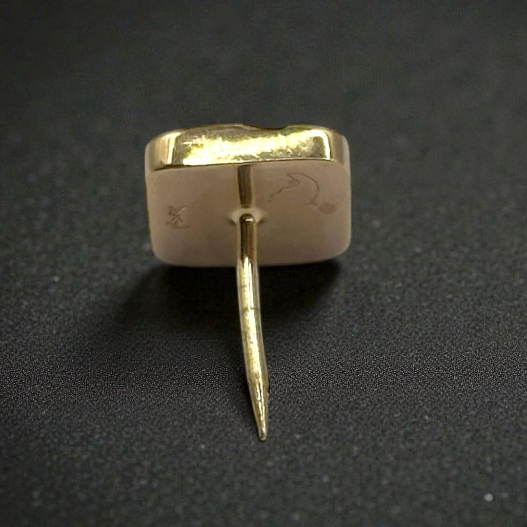 Yves Saint Laurent Pin Badge YSL Logo Gold thumbnail 4