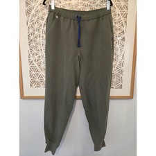Men's FIGS Tansen Jogger Scrub Pants Medium Short Moss Limited Edition Medical