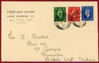 GB 1937, King George VI Issues, Total 4p on First Day Cover, to Br. West Indies