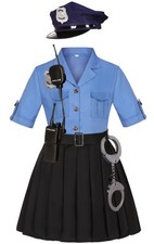KIDIN Police Officer Costume for Kids Cop Costume for Girls  Police... Fas