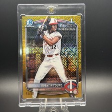 QUENTIN YOUNG 2025 Bowman Draft Mega #BDC-92 1st Refractor /50