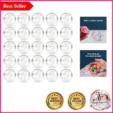 50 Pcs Clear Round Vending Capsules Perfect for Gifts, Crafts Party Favors