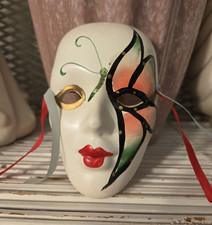 Vintage Venetian-Style Hand-painted Ceramic M...