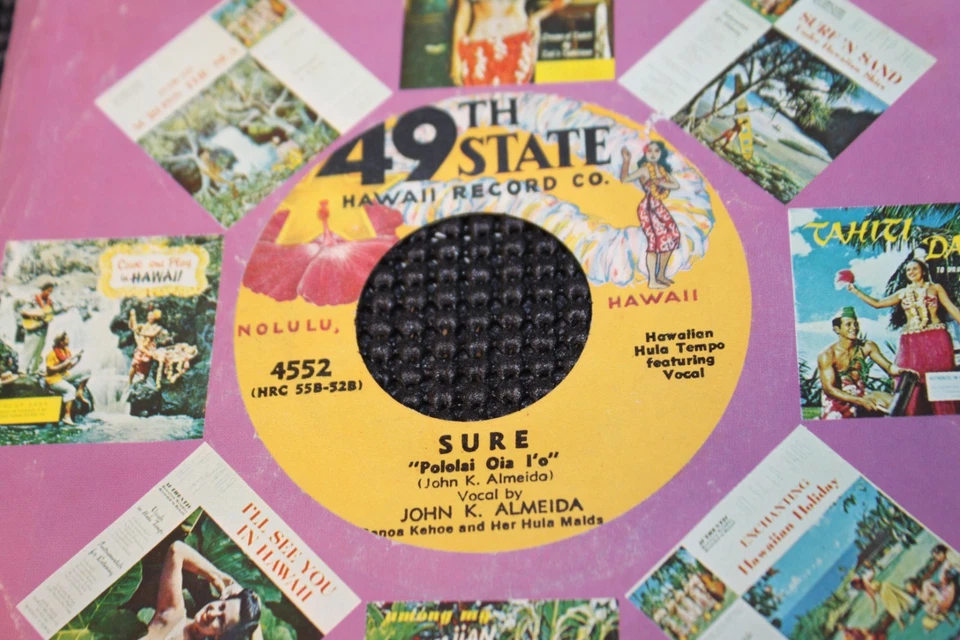 Lot of Hawaii 49th State 45 RPM Vinyl Records Foto 3 de 4
