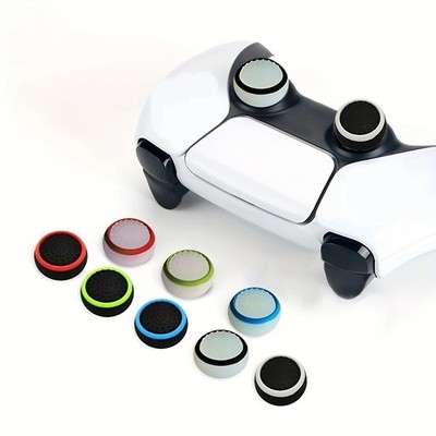 4PCS Silicone Thumb Grips for PS5 PS4 PS3 Xbox One 360 Controller Joystick Caps