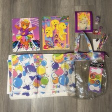 Lisa Frank Vintage School Supply Lot Bag Folders Sand Art Rare Accessories Dogs