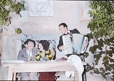 At the Heuriger in Grinzing. Vienna, Austria, c1920's Magic Lantern Glass Slide