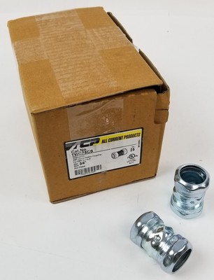 25 ACP TWC75CS 3/4'' Compression Coupling for EMT Conduit NEW