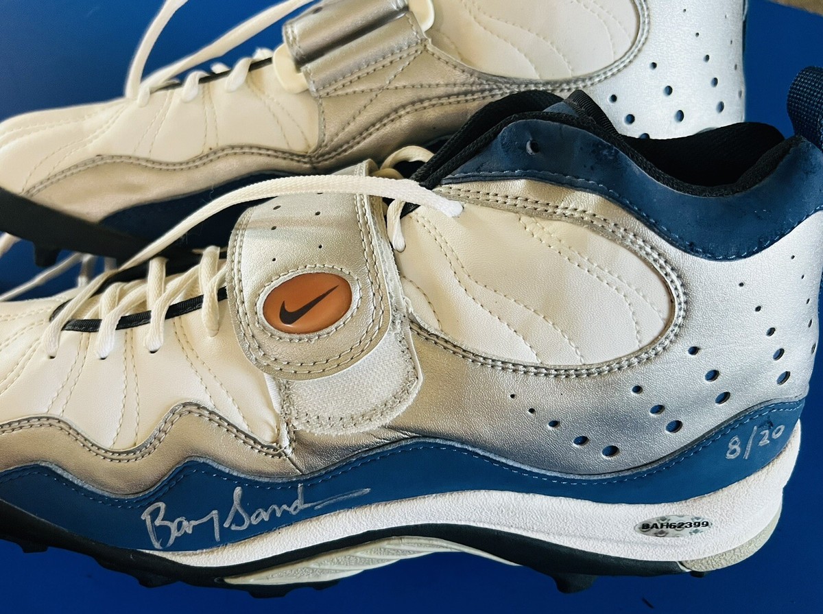 Barry Sanders Lions Signed Air Nike Football Shoes Size 13 