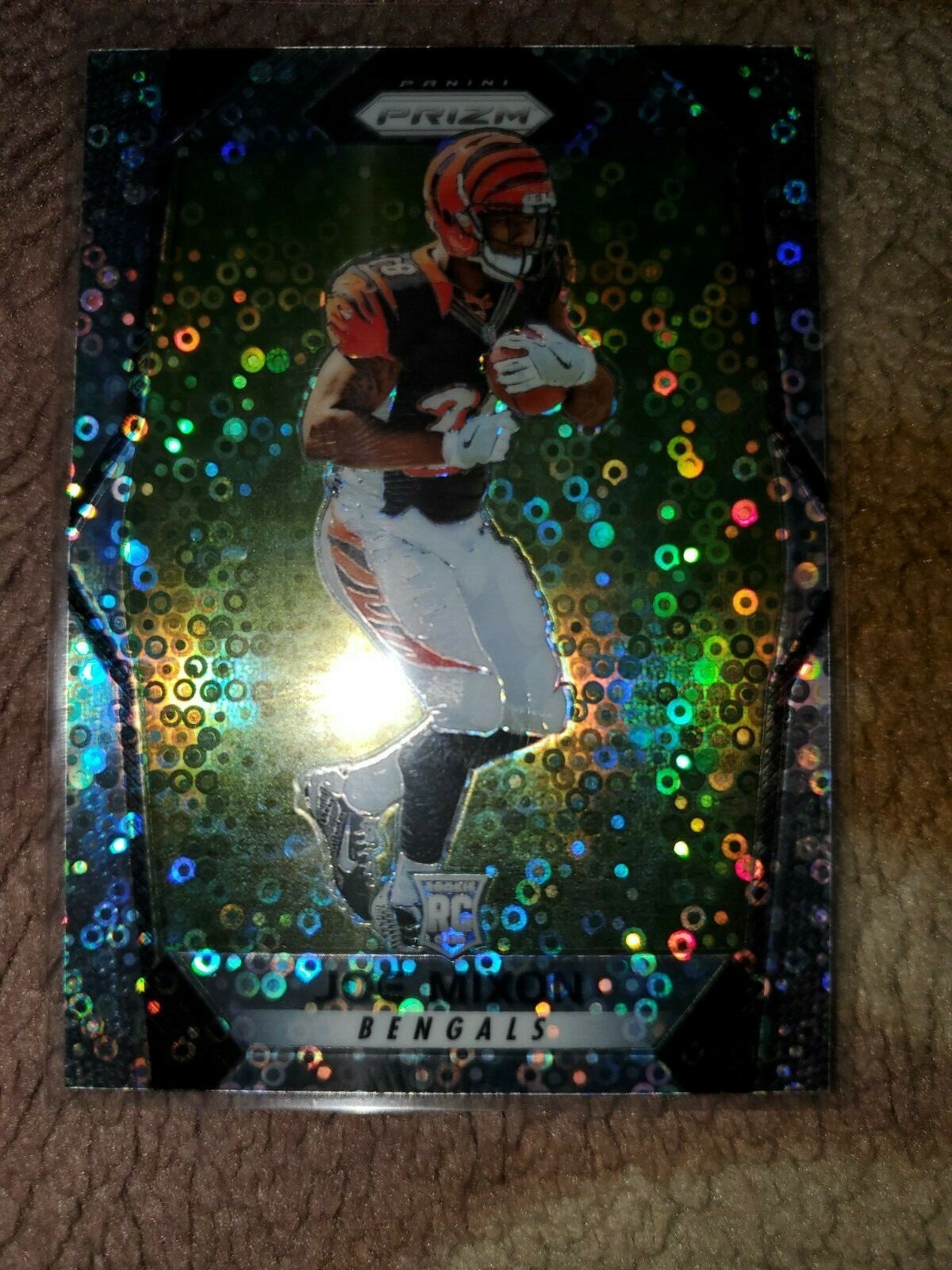 2017 Panini Prizm Joe Mixon Disco Prizm RC card #261 Cincinnati  Bengals