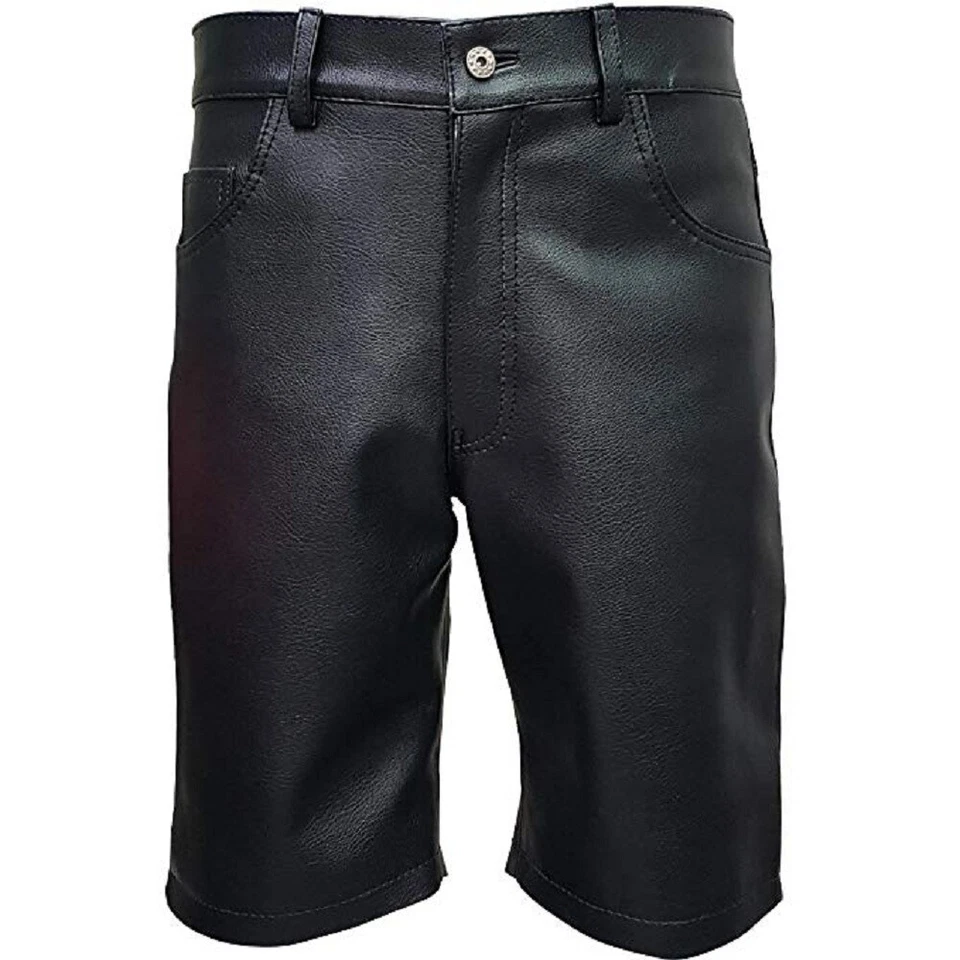 Mens Genuine Suede Leather Shorts Long Leg Bermuda Shorts Oktoberfest