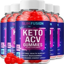 (5 Pack) Slim Fusion Keto ACV Gummies - Official - Keto SlimFusion ACV...