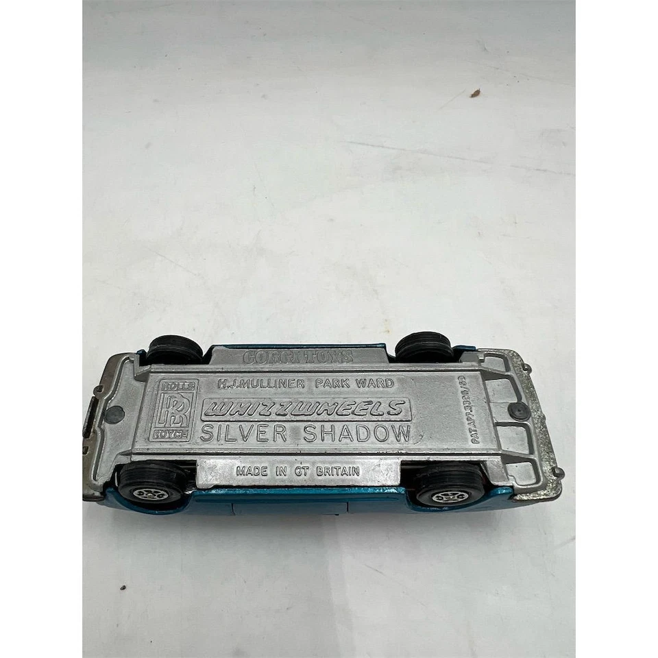 Vintage Corgi Whizzwheels Rolls Royce Silver Shadow Diecast Car 1/43 Blue - Image 4 of 4