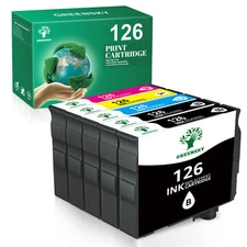 Replacement for Epson 126 Ink Cartridge WorkForce 435 520 545 60 630 633 635 645