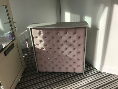 Hair Beauty Salon Shop Reception Desk Padded Front In Velvet