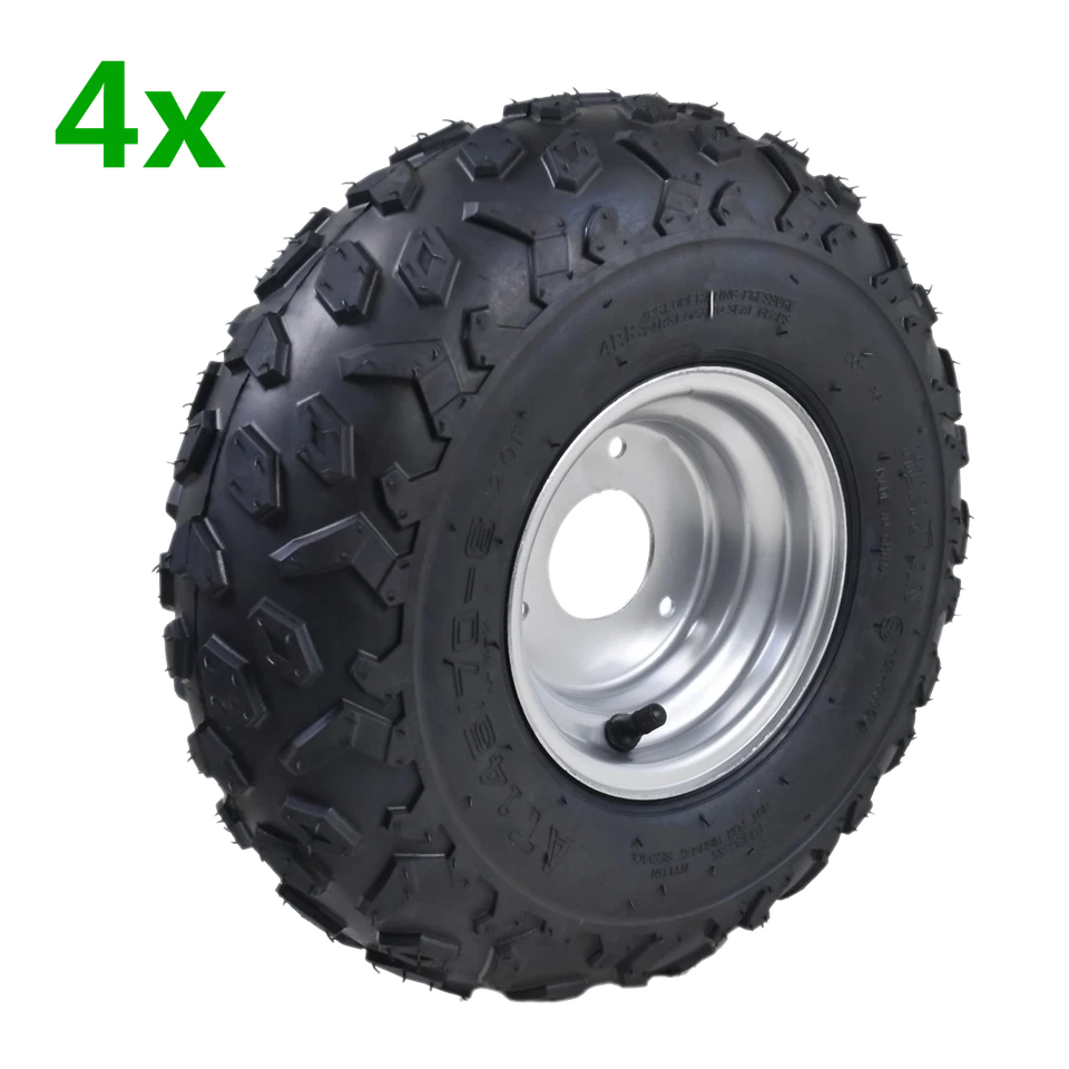 4pack 6'' 145/70-6 Wheel RimTire For ATV Go kart Quad Mini Bike Suzuki LT50 Sunl - Image 2 of 4