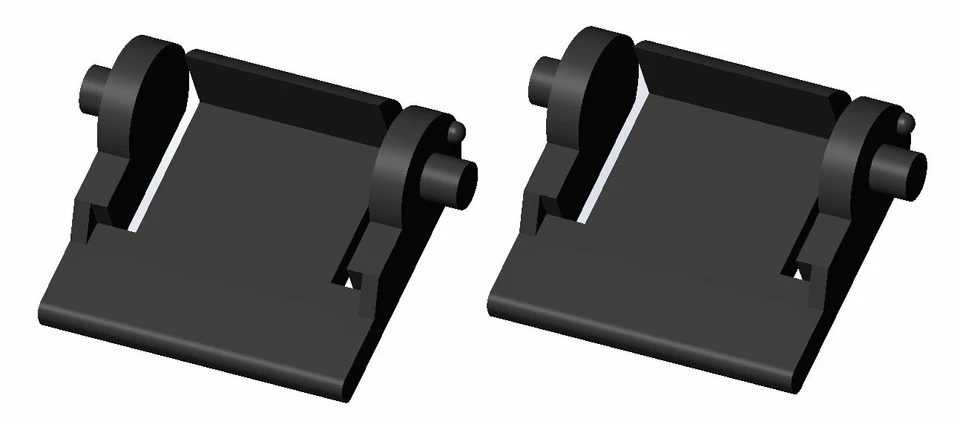 STRONGER Microsoft Reclusa Gaming Keyboard Replacement Tilt/Foot/Leg/Feet 2pc - Image 2 of 2