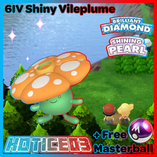 6IV Shiny Vileplume Pokemon Brilliant Diamond Shining Pearl