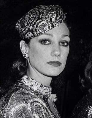Marisa Berenson at Romantic and Glamorous Hollywood Design E - 1974 Old Photo