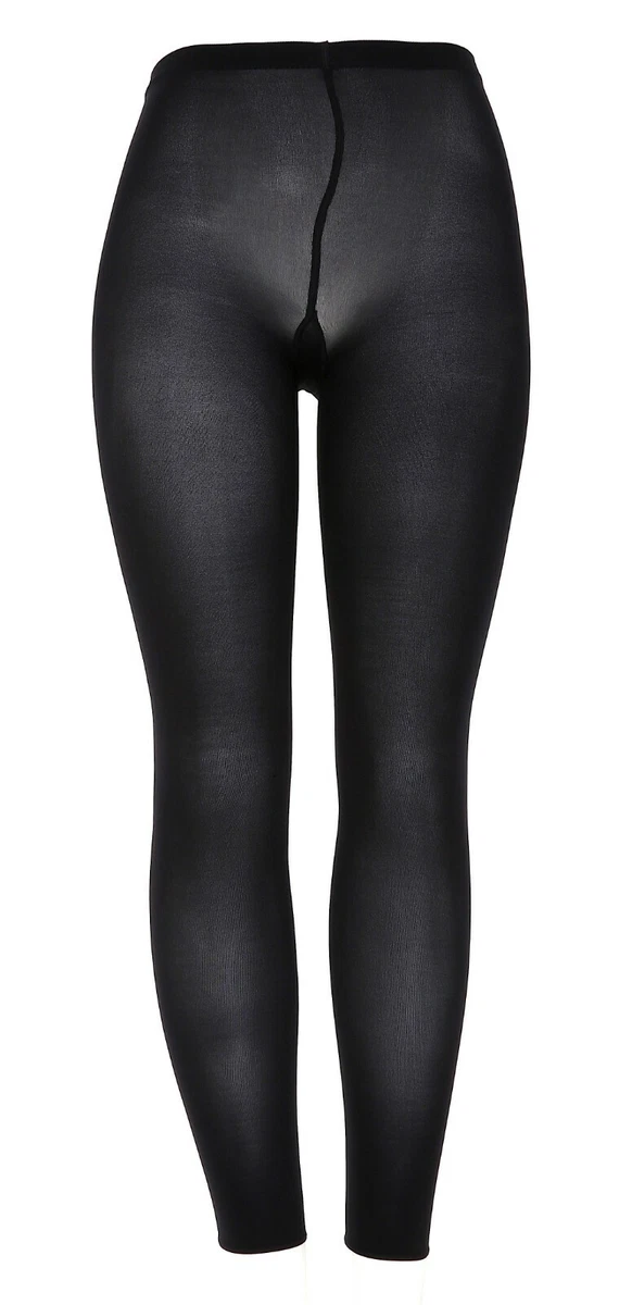 Wolford L53910 Black Velvet 66 Leggings Women's Size Medium