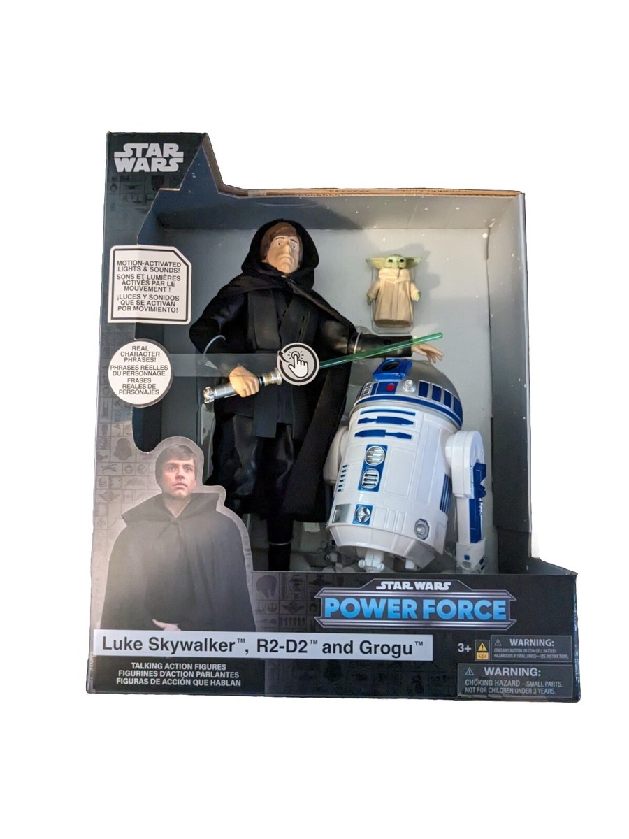 スターウォーズ ルーク・スカイウォーカー R2-D2 グローグー フィギュア Luke Skywalker, R2-D2 and Grogu Talking Action Figure Set – Star
