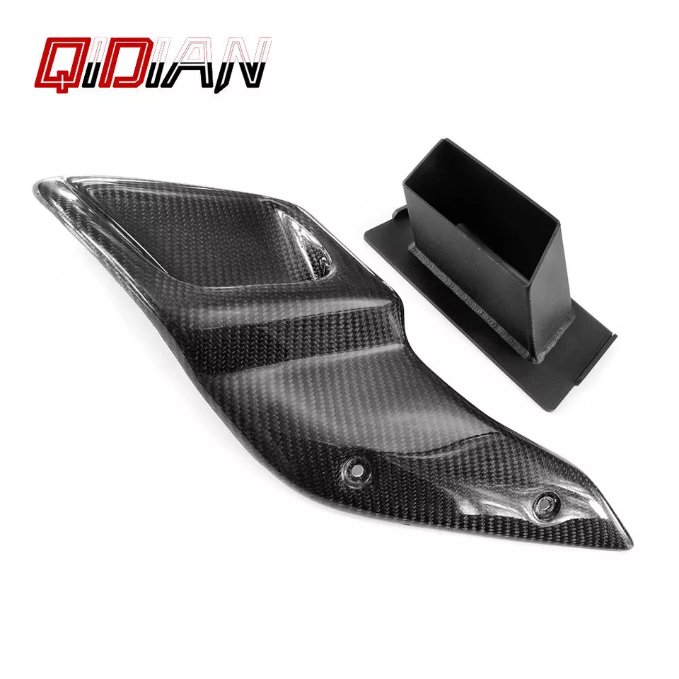 Protector lateral de cubierta de tubo de admisión de motocicleta de fibra de carbono para R NINE T 2015-2022 Foto 3 de 4