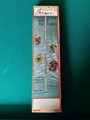 Vintage Jason Inc POLE PLANTER mid century modern plant hanger retro Brooklyn