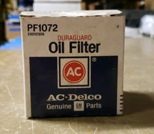 AC Delco DURA-GUARD PF1072  NOS GM 25012305 Engine Oil Filter 19JS0134-D11