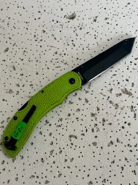 Cuchillo de bolsillo plegable KA-BAR 5698 ZK Kharon Tanto verde con bloqueo—- Foto 2 de 4