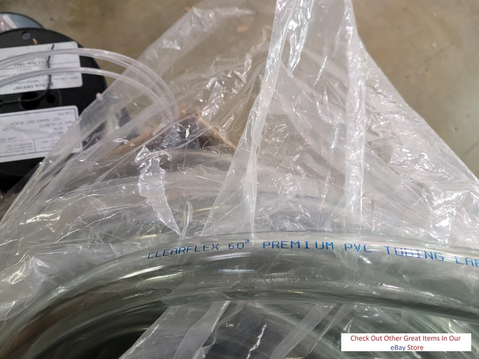 NEW Clearflex 60 Premium PVC Tubing, 1.4" OD, 1" ID, .2" Wall, 50' Length - Image 2 of 3