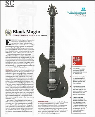 Eddie Van Halen EVH Wolfgang USA Stealth guitar review 2012 sound check article