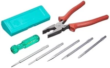 Taparia 802/1621-8 Steel Screwdriver & Plier Set | Nutdrivers DIY Hand Tool Kit