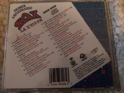 CD-📀-KLAX-La 'X' 97.9 FM-Primer Aniversario-Varios-1993 Fonovisa